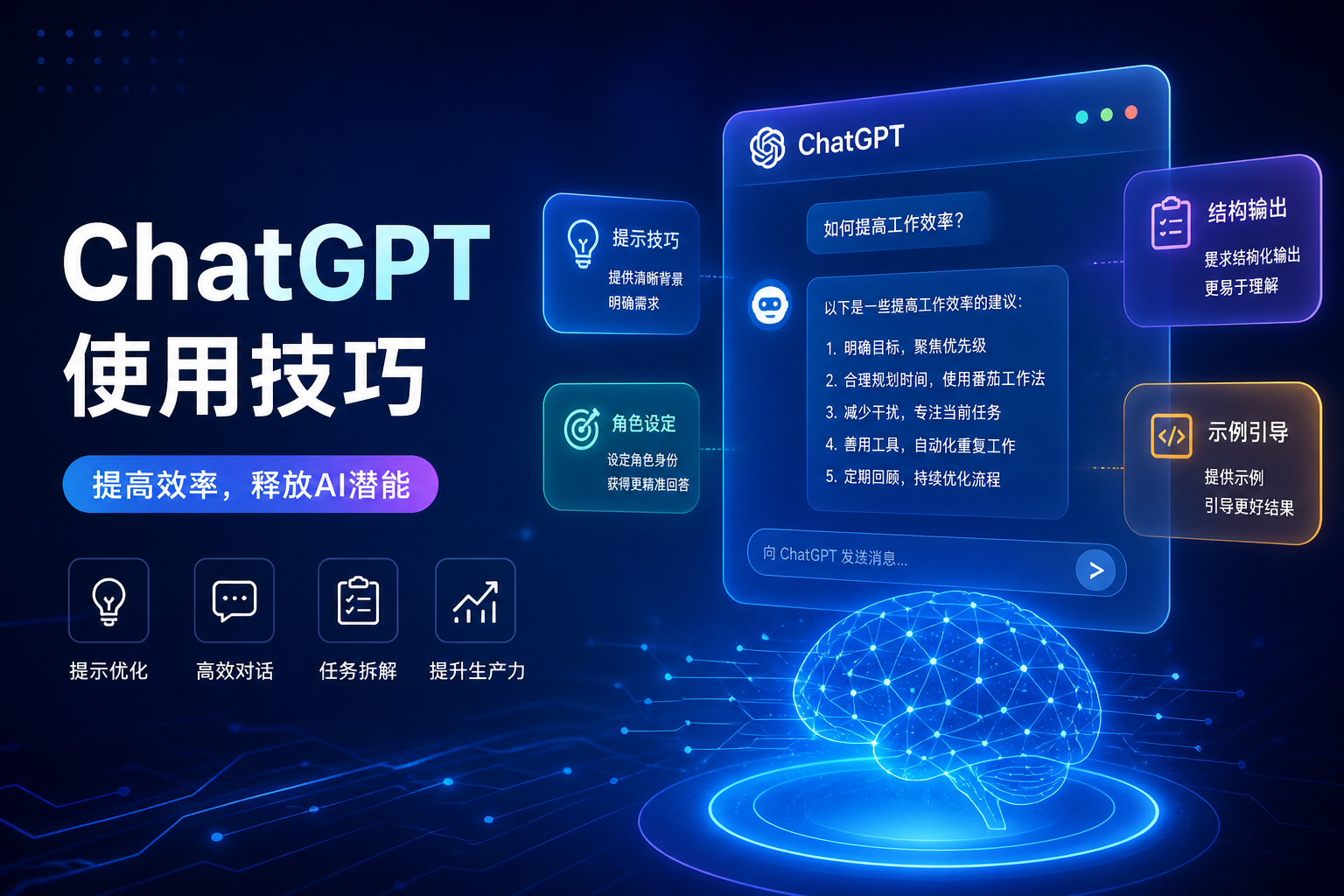 ChatGPT使用技巧全攻略:让AI效率提升10倍的实用指南