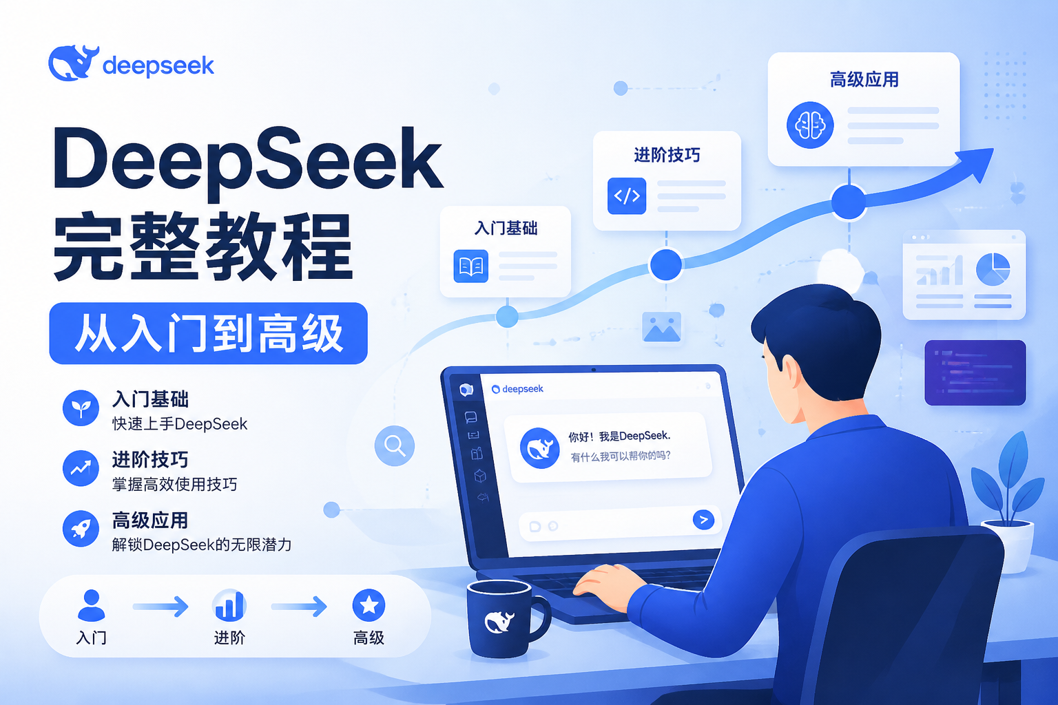 DeepSeek完整使用教程:从注册到高级技巧全攻略