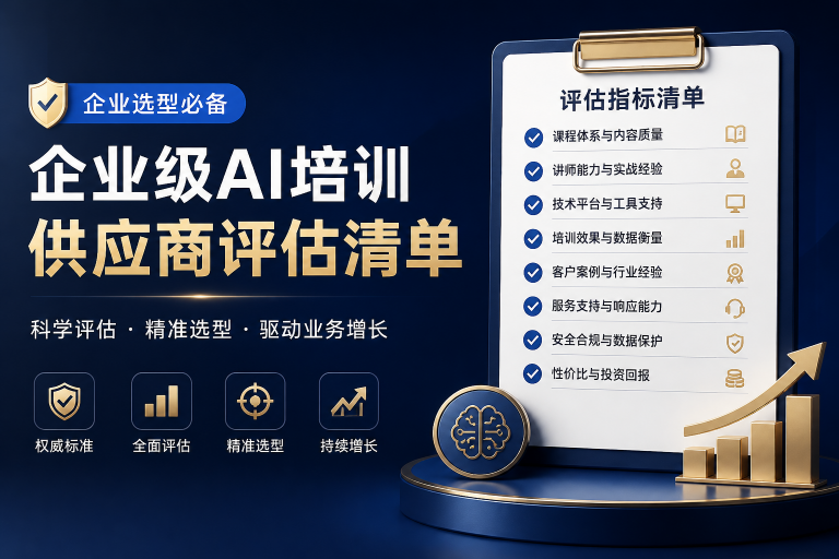 企业AI培训供应商评估标准:2024年完整选择指南