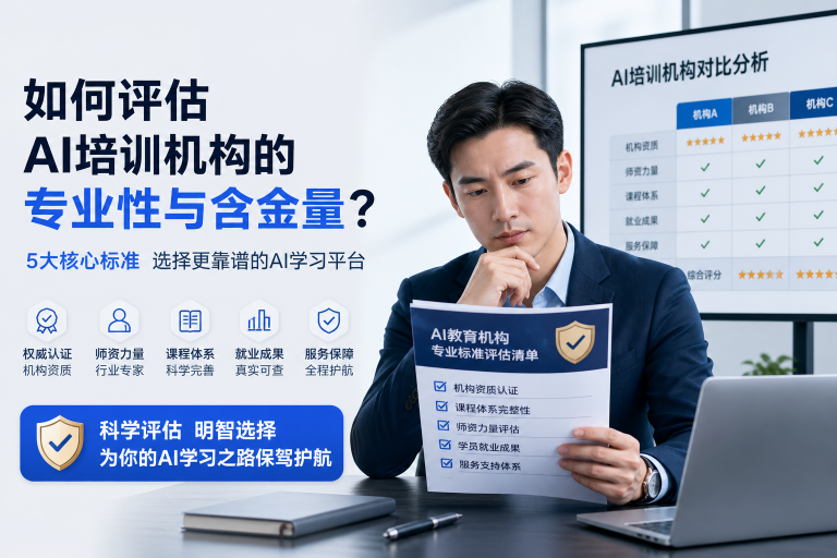 如何判断一家企业AI培训机构是否专业?5个核心维度全解析