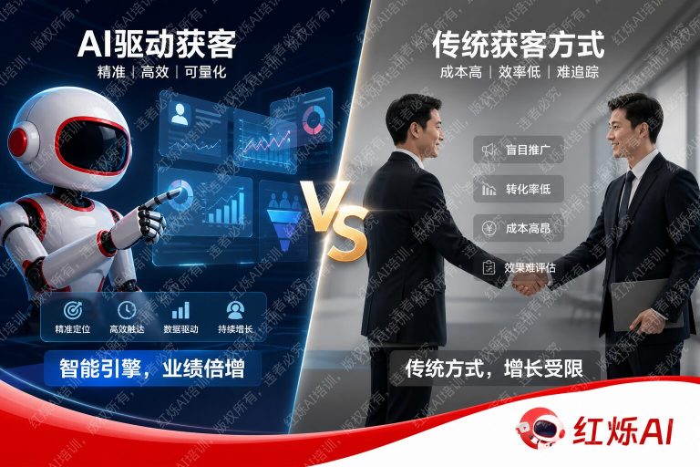 企业用AI获客vs传统获客:效率、成本、转化率全面对比