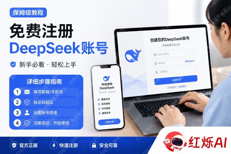 如何免费注册DeepSeek账号教程:2025年最新完整指南