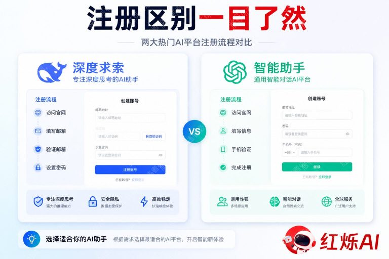 DeepSeek vs ChatGPT注册区别：2025年最全对比指南
