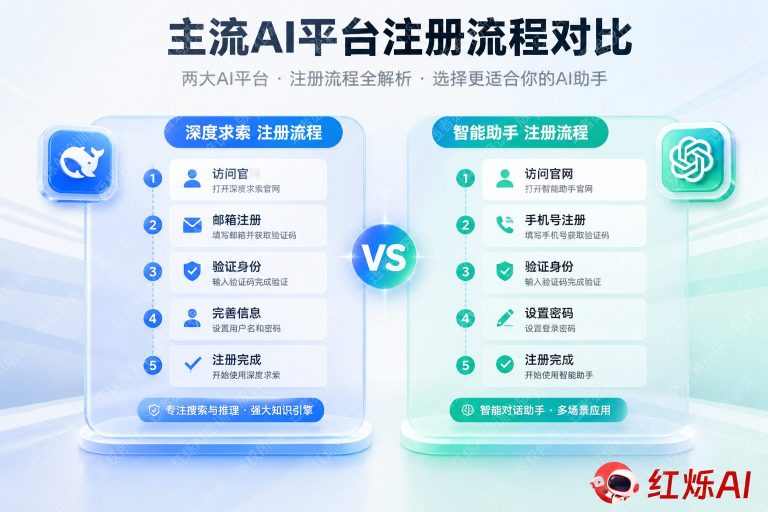 DeepSeek和ChatGPT注册流程区别:2025年最全对比指南