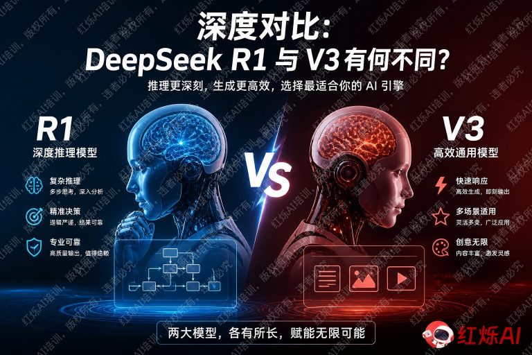 DeepSeek R1和V3有什么区别?一文看懂两大模型的核心差异