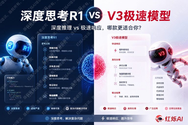 DeepSeek R1和V3使用方法有什么不同?一文看懂如何选择