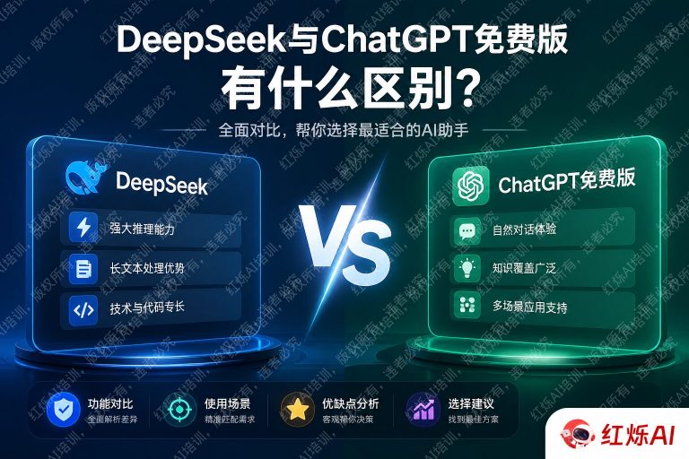 DeepSeek和ChatGPT免费版区别是什么?2025年深度对比