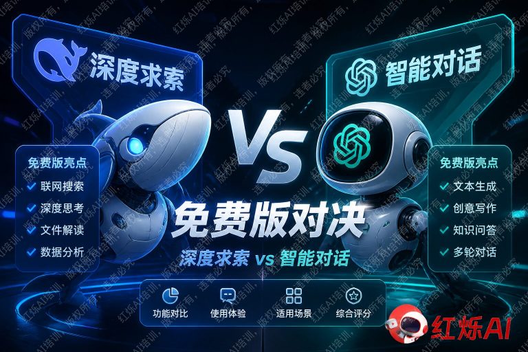 DeepSeek和ChatGPT哪个免费功能更强？2025年深度对比
