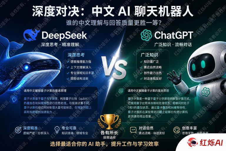DeepSeek vs ChatGPT中文回答质量对比:哪个更适合中文用户?
