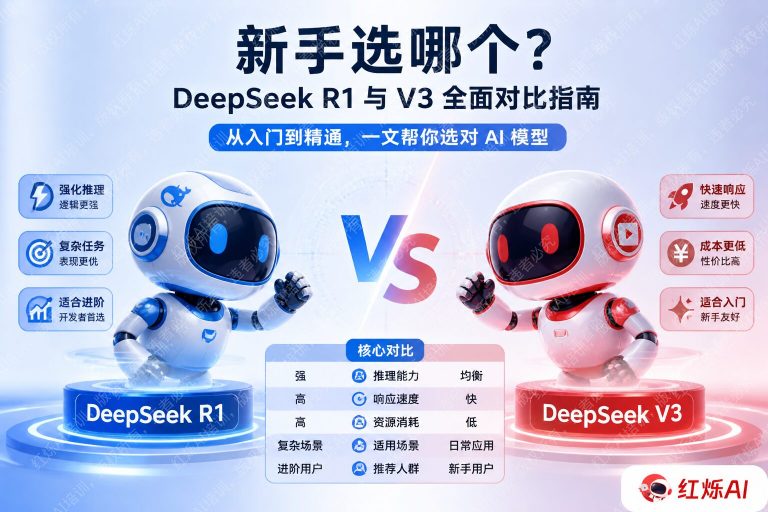 DeepSeek R1 vs V3新手入门选哪个?2025最全对比指南