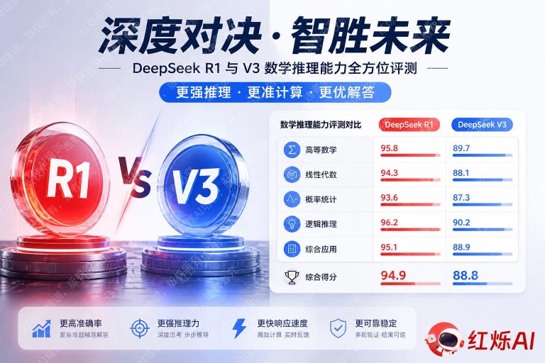 DeepSeek R1 vs V3数学能力深度对比:哪个模型更强?