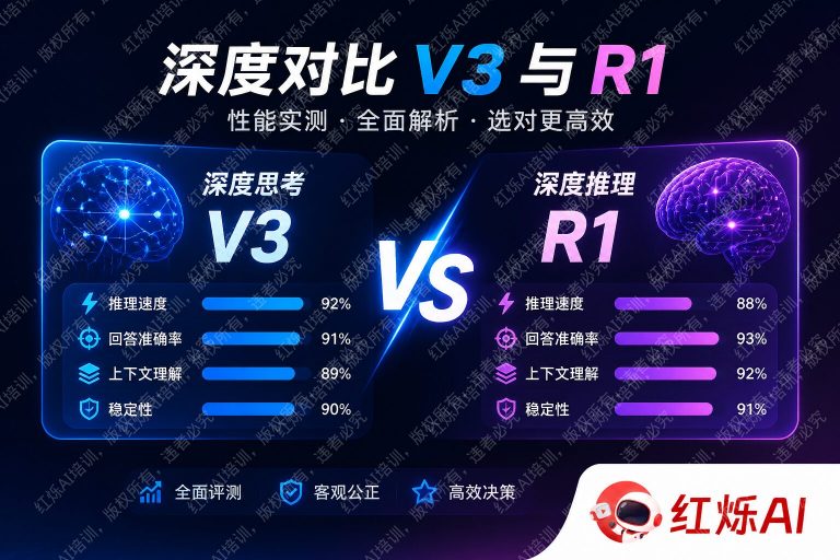 DeepSeek V3和R1性能对比怎么看?一文读懂两者差异