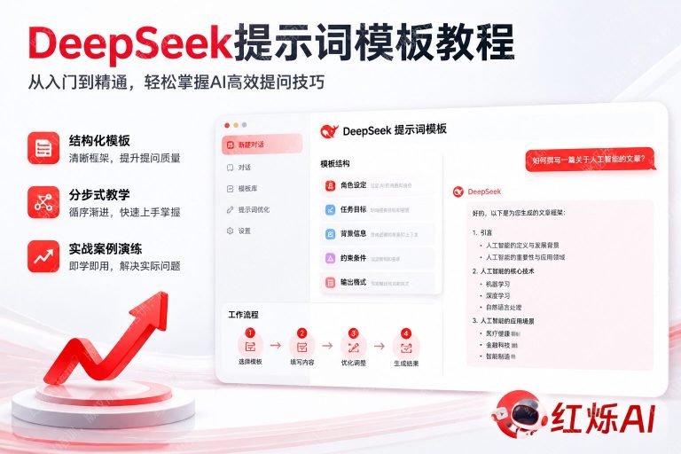 DeepSeek提示词模板怎么套用？完整教程+实用模板大全