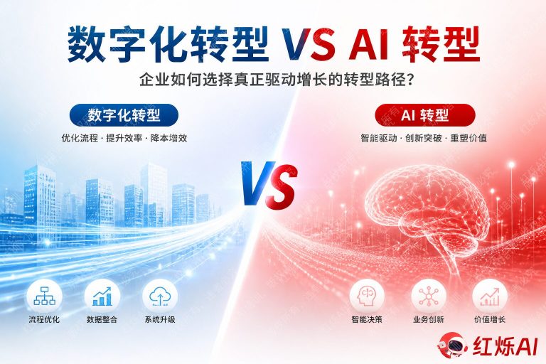 企业数字化转型和AI转型的区别:一文看懂两者核心差异