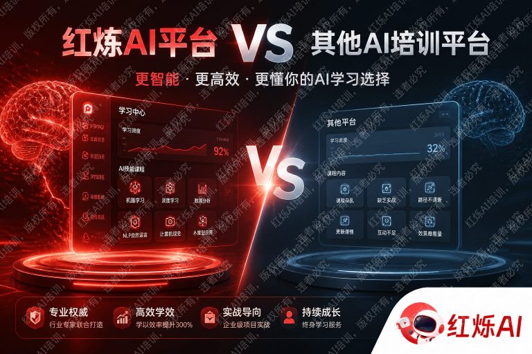 红烁AI与其他AI培训平台有什么区别?深度对比解析